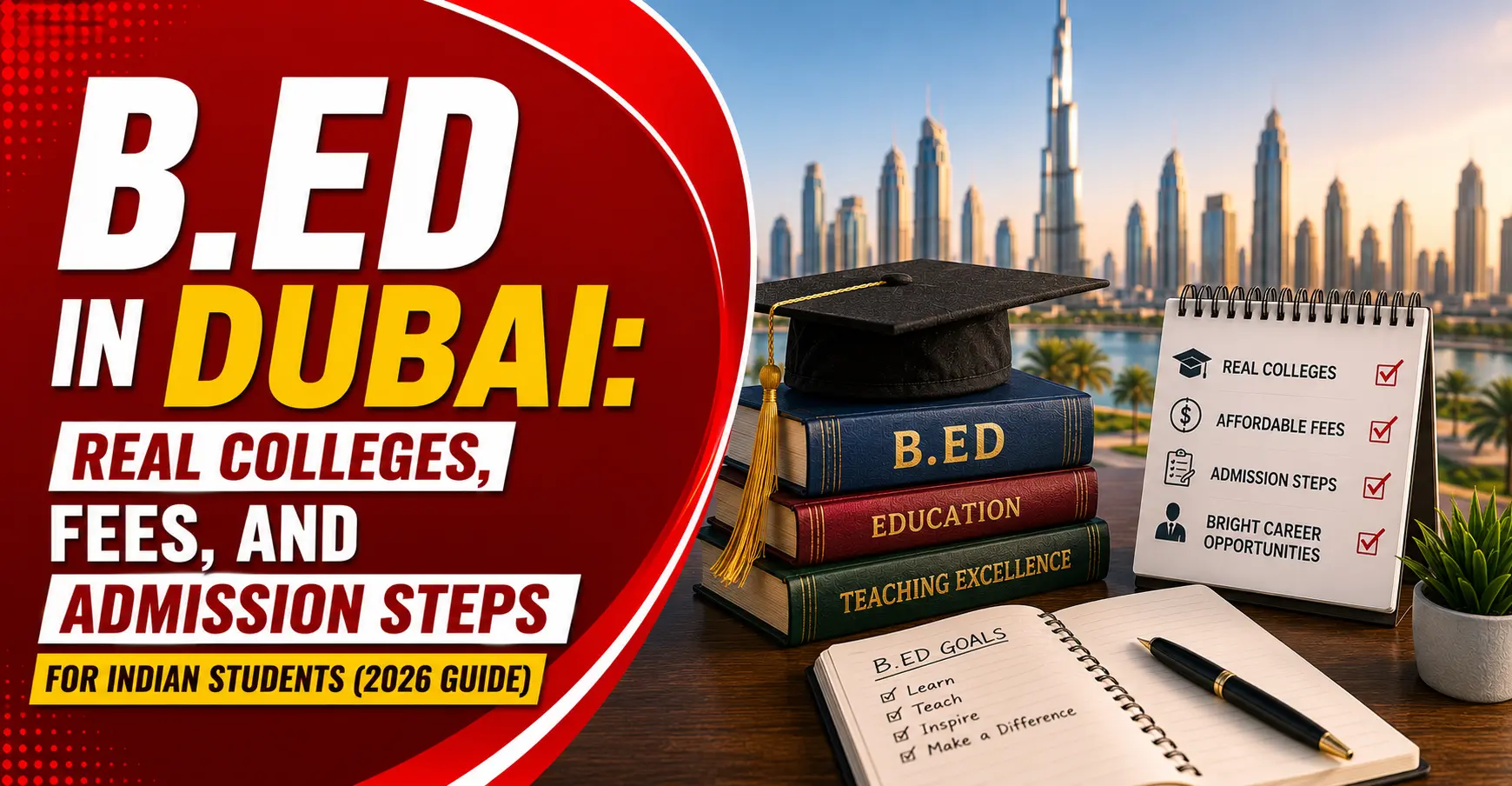 B.Ed in Dubai: Real Colleges, Fees, and Admission Steps for Indian Students (2026 Guide)