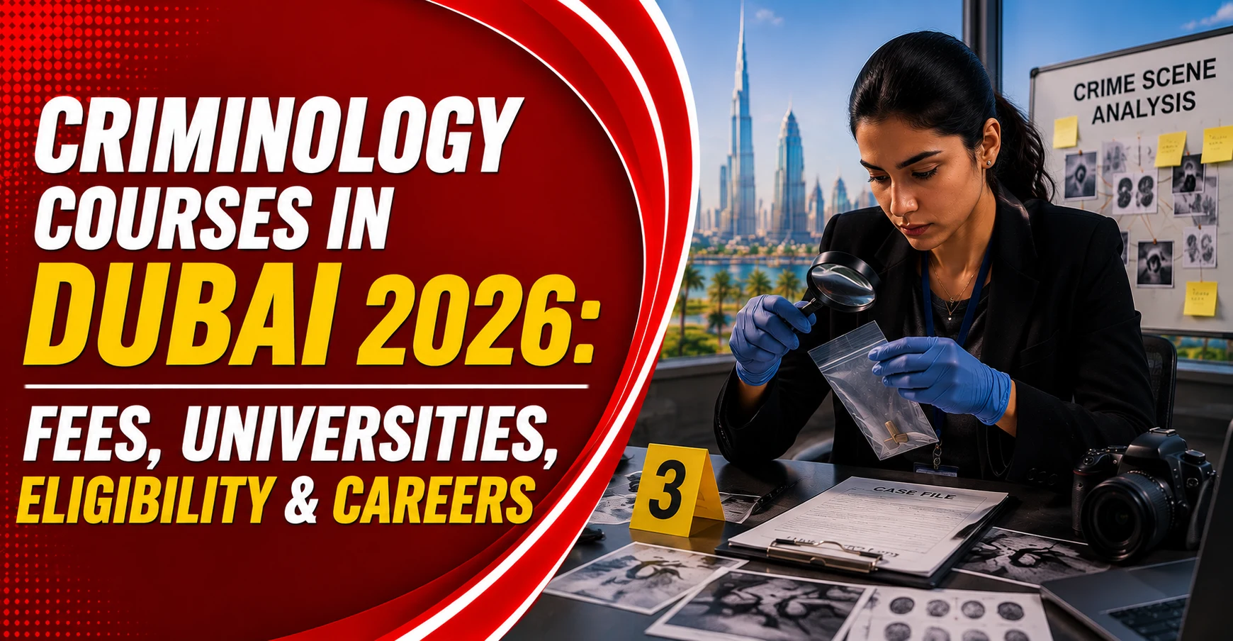 Criminology Courses in Dubai 2026: Fees, Universities, Eligibility & Careers