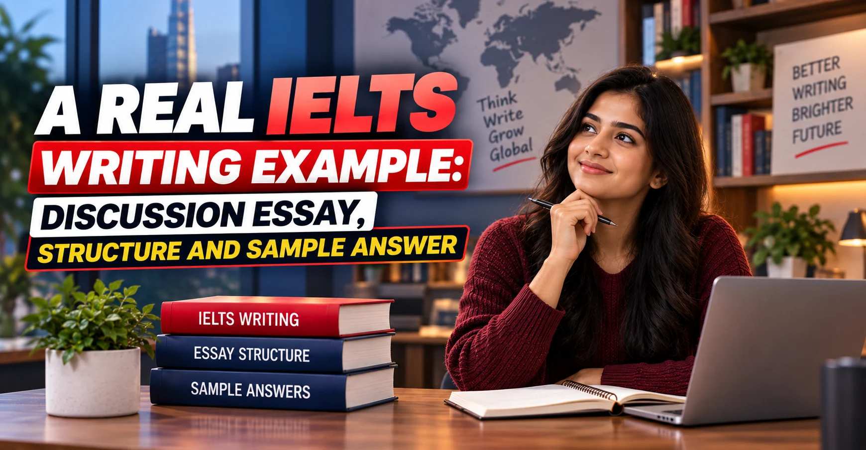 A Real IELTS Writing Example: Discussion Essay, Structure and Sample Answer