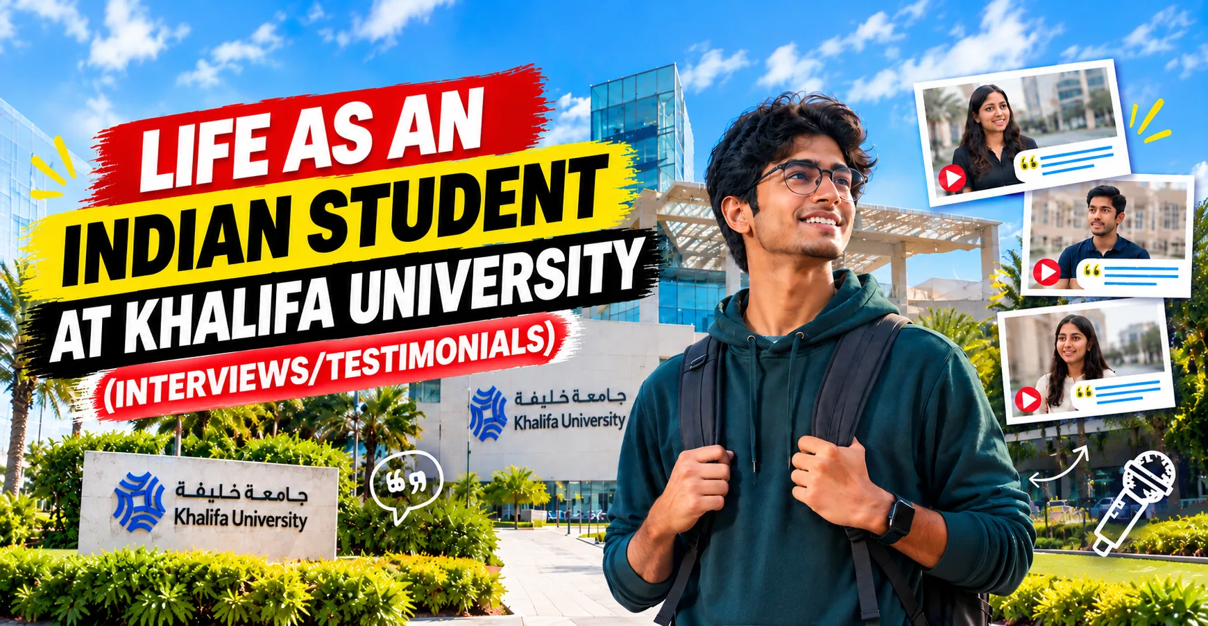 Life as an Indian Student at Khalifa University (Interviews/Testimonials)